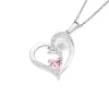Prouds Pendants>Sterling Silver Pink Cubic Zirconia Heart With Butterfly Pendant "Your Wings Already Exist, All You Need To Do Is Fly" In Pink