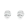 Prouds Earrings>Sterling Silver Rose Studs