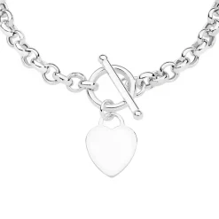 Prouds Necklaces>Sterling Silver Small Fob Necklace