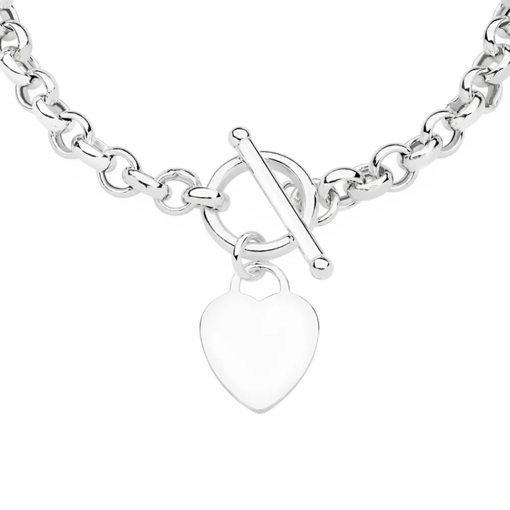 Prouds Necklaces>Sterling Silver Small Fob Necklace
