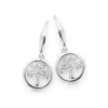 Prouds Earrings>Sterling Silver Tree Of Life Earrings