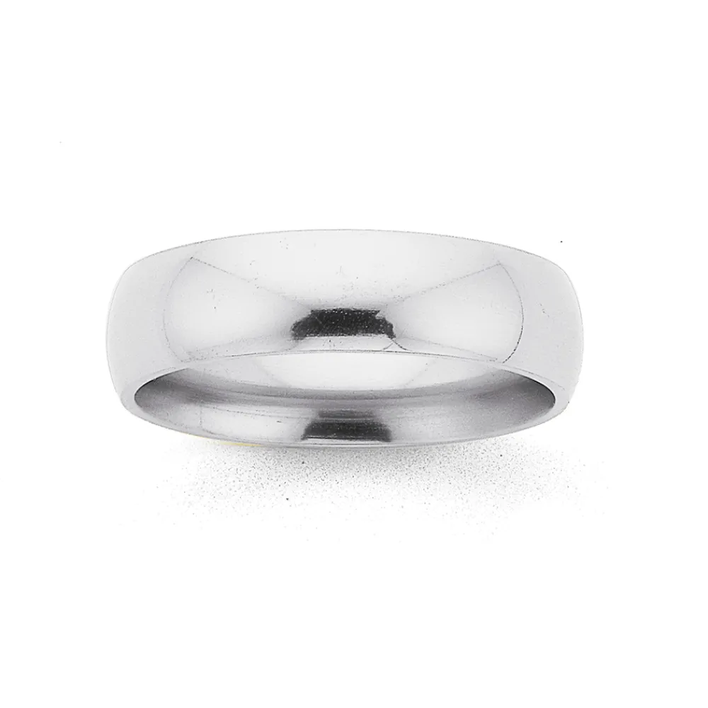 Prouds Rings>Titanium 6Mm Half Round Wedder