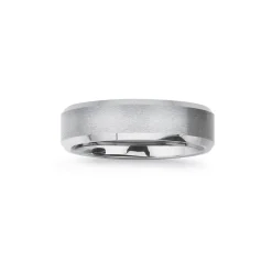 Prouds Rings>Tungsten Carbide Matte Bevel Edge Ring