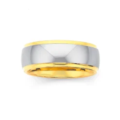 Prouds Rings>Tungten Carbide With Y/G Plate Edge Ring